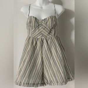 Urban Outfitters Stripe Sleeveless Romper Summer Lightweight-Size Small